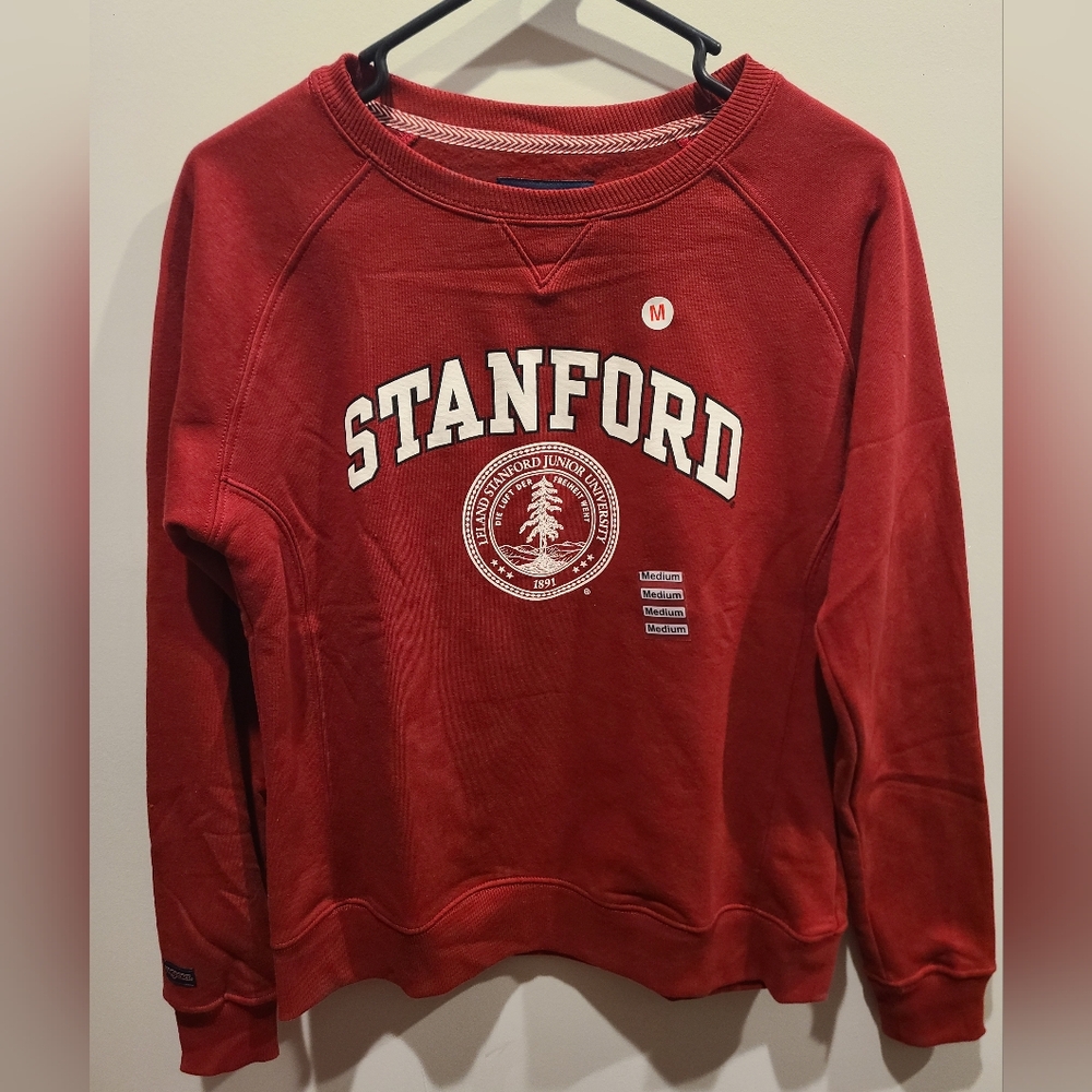 Stanford University crew neck sweatshirt NEW women's size medium.